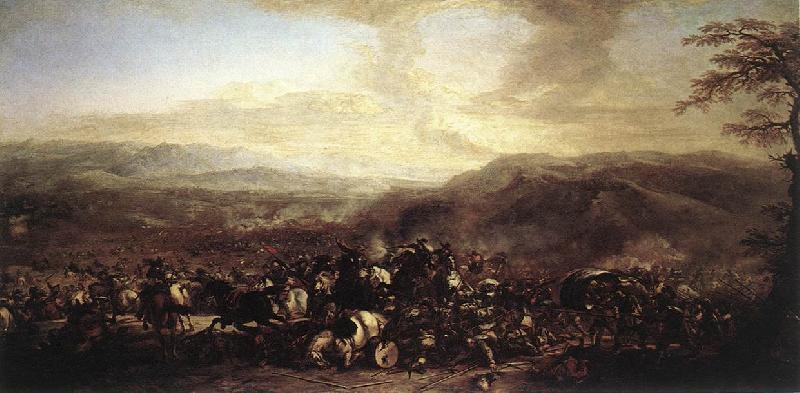 COURTOIS, Jacques The Battle of Mongiovino cg oil painting image